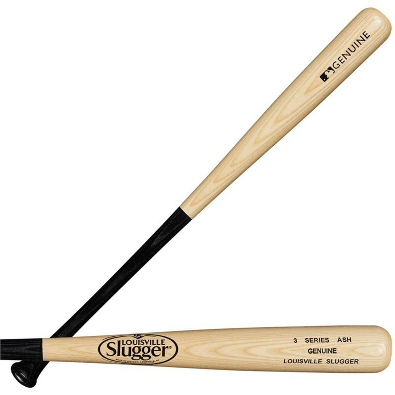 Louisville Slugger Series 3 Genuine Ash Black/Natural Wood Baseball Bat