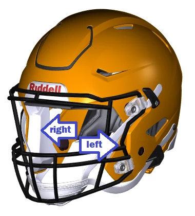 Riddell SF Face Frame Pad 1" - Image 3