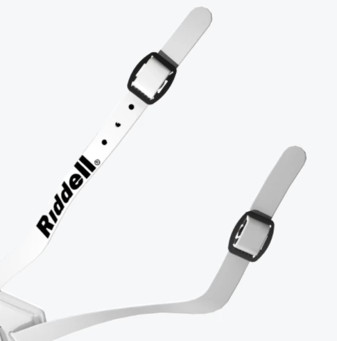 Riddell Hard Cup Chin Strap White - Image 2